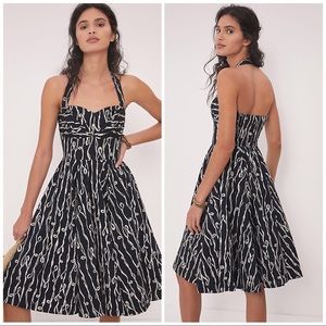 Anthropologie Cerys halter midi dress. Sz. 4
